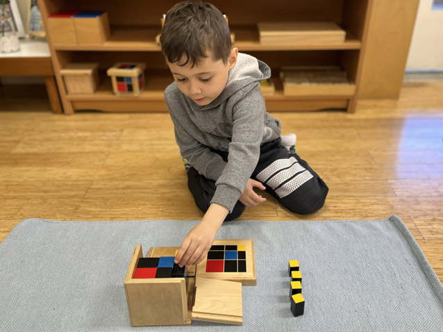 Sensorial learning materials for the Montessori classroom